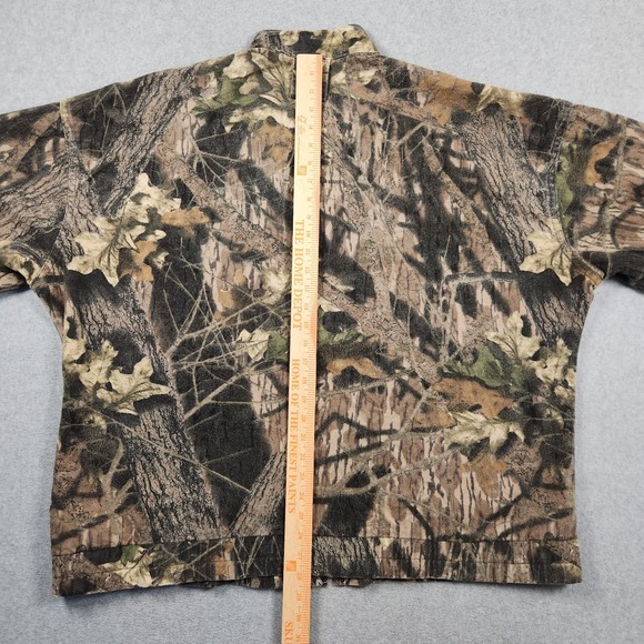 Vintage Mossy Oak Camo Jacket 2XL Breakup Full Zip Bomber Hunting Pockets USA - Picture 9 of 12